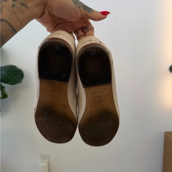 Coach Haley Ivory Leather Loafers - Picture 2 of 8